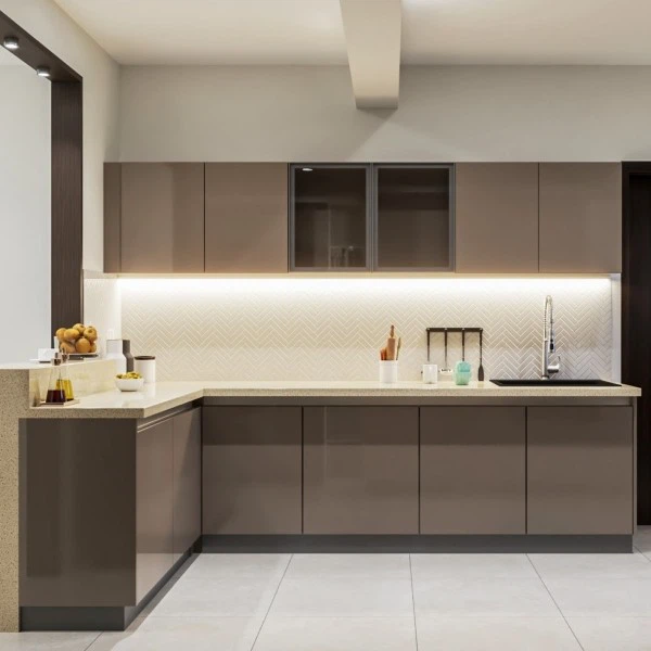 Mocha Kitchen Cabinets factory